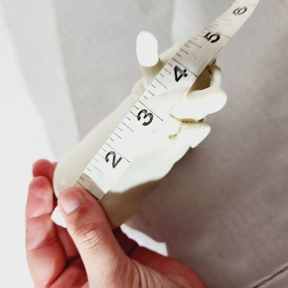 Department 56 Snowbunnies Pig Easter Farm Vtg Figurine 90's White 23773 - Picture 9 of 9